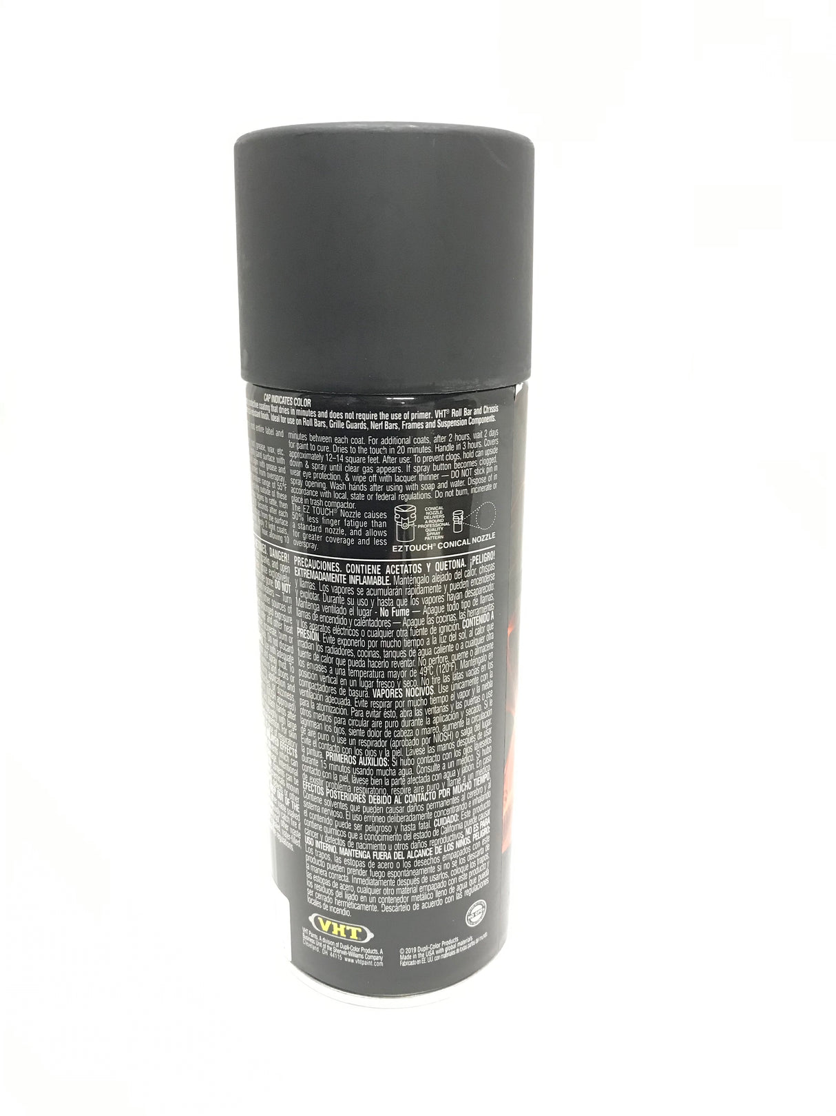 VHT SP671-2 PACK High Temperature SATIN BLACK Roll Bar and Chassis Paint - 11 oz