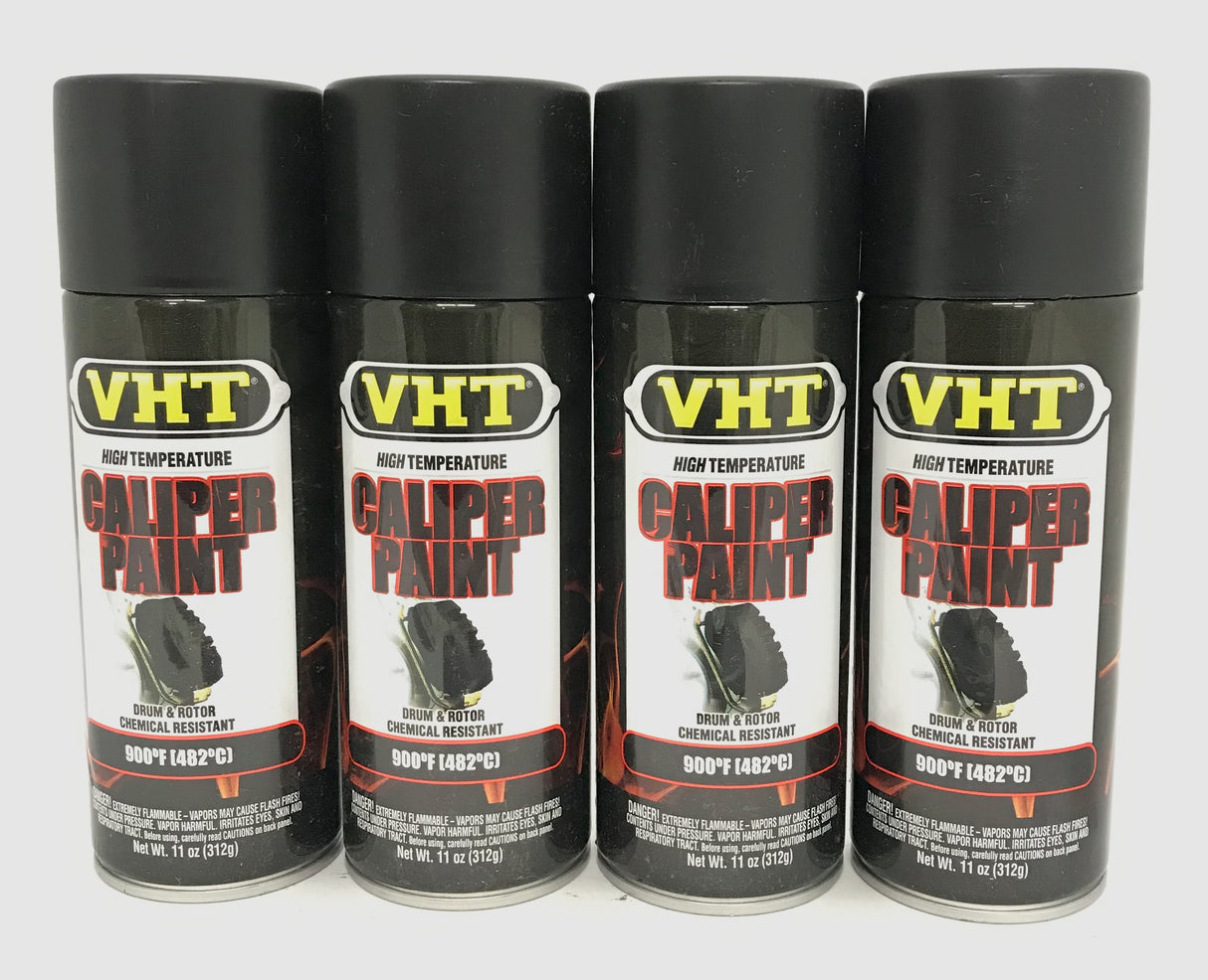 VHT SP739-4 PACK SATIN BLACK Brake Caliper Paint- High Heat -11 oz Aerosol