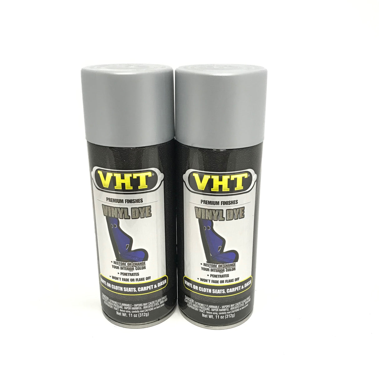 VHT SP946-2 PACK SILVER Satin Vinyl Dye Carpet, Dashboards, Vinyl Seats, Carpet