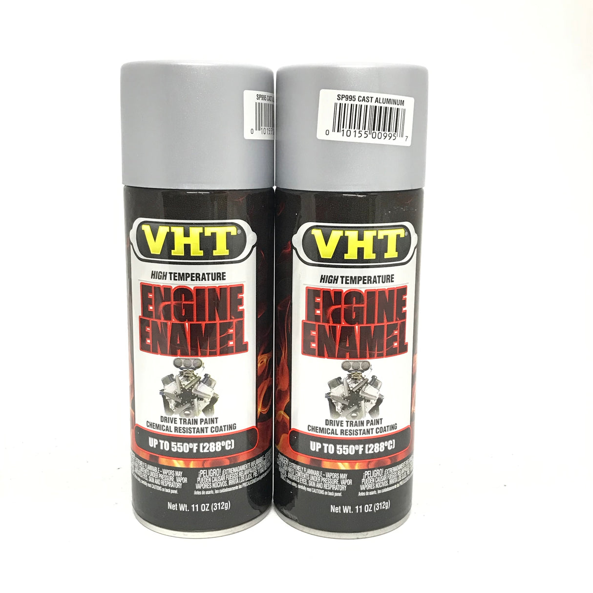 VHT SP995-2 PACK CAST ALUMINUM High Temperature Engine Enamel - 11oz Aerosol
