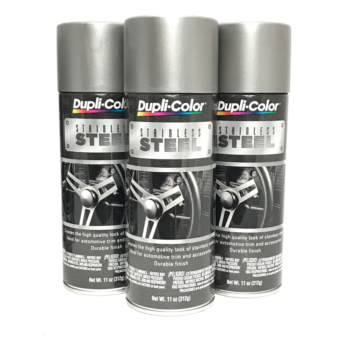 Duplicolor SS100-3 Pack Stainless Steel Coating - 11 oz Aerosol Can
