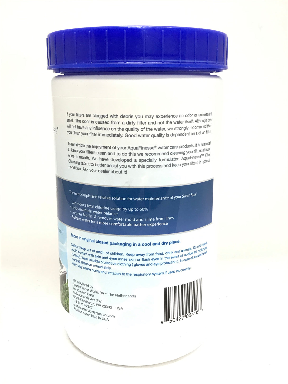 AquaFinesse Swim Spa Water Care Tablets - Filter Cleaners - 20 count