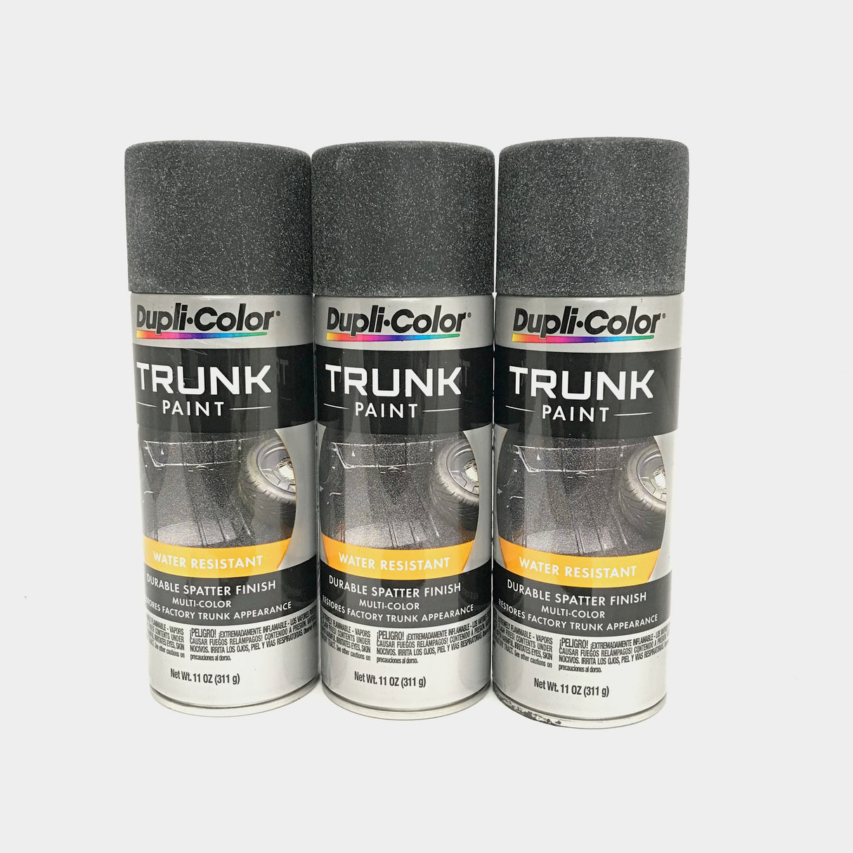 Duplicolor TSP101-3 PACK Black & Grey Trunk Paint -Water Resistant Durable -11oz