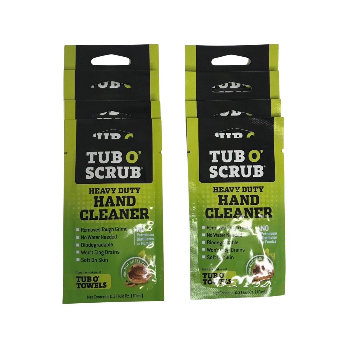 TUBOSCRUB TS01 8-Pack Heavy Duty Hand Cleaner W/ Premium Skin Conditioners.