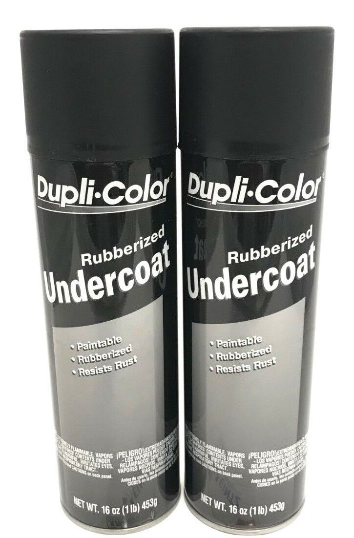 Duplicolor UC101-2 Pack Paintable Rubberized Undercoat Black - 17 oz Aerosol Can