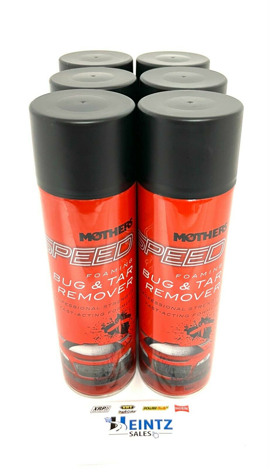 MOTHERS 16719 Speed Foaming Bug & Tar Remover 6 PACK - No Drip - 18.5 fl. oz.
