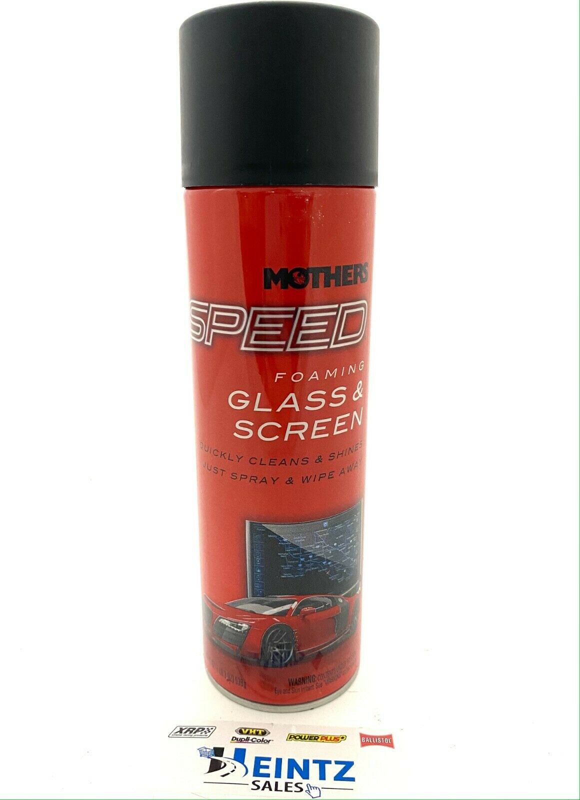 MOTHERS 16619 Speed Foaming Glass & Screen Cleaner - Shine - Spray & Wipe - 19 oz.