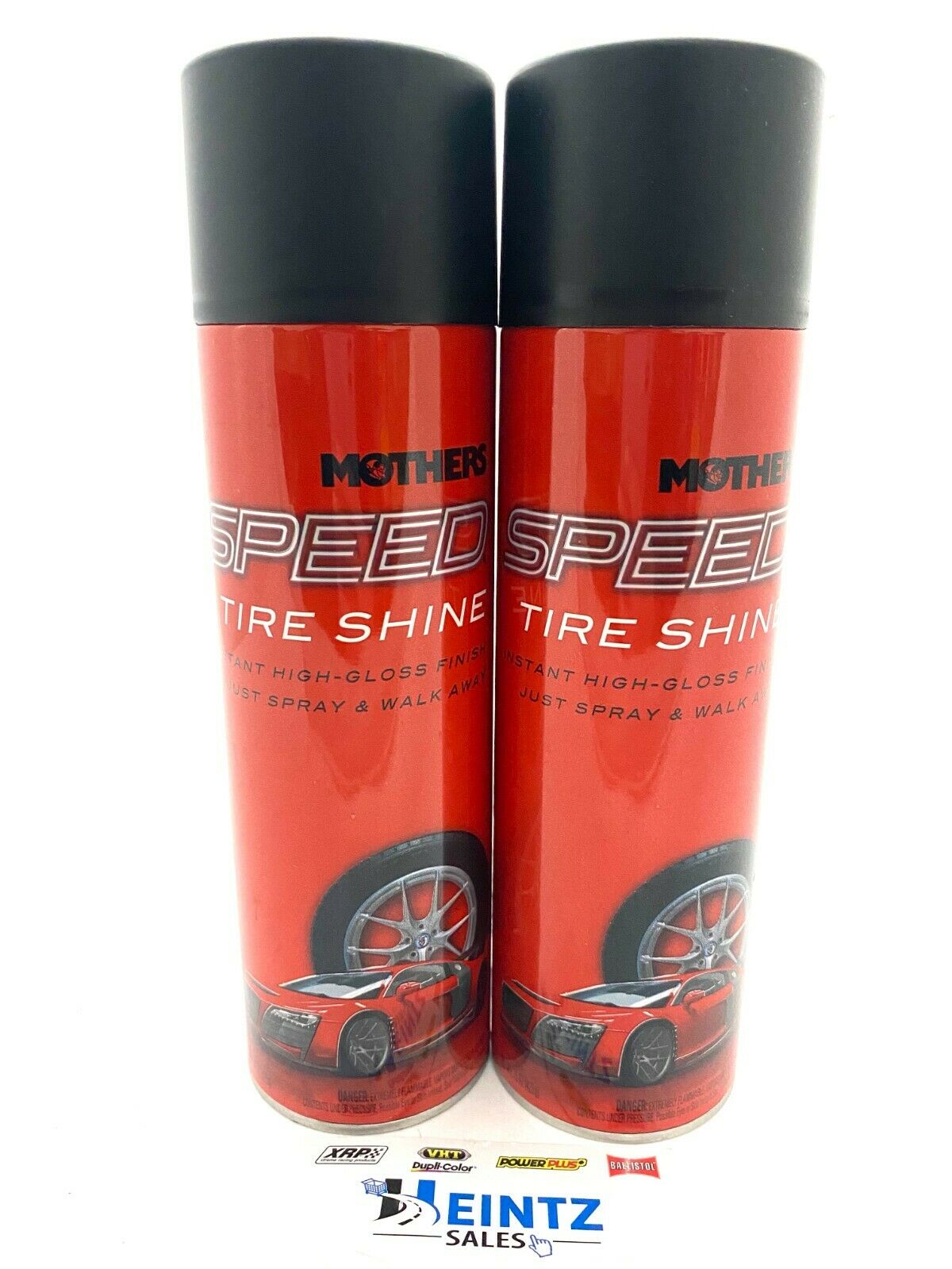 MOTHERS 16915 Speed Tire Shine 2 PACK - High-Gloss Finish - Superior Protection- 15 oz.