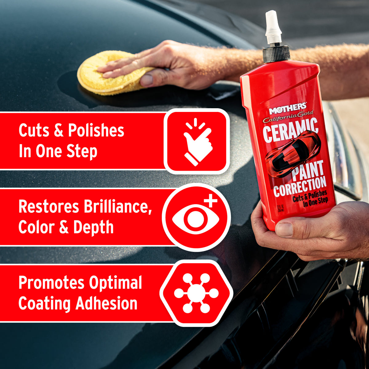 Mothers 01712 - California Gold Ceramic Paint Correction, 12 oz.