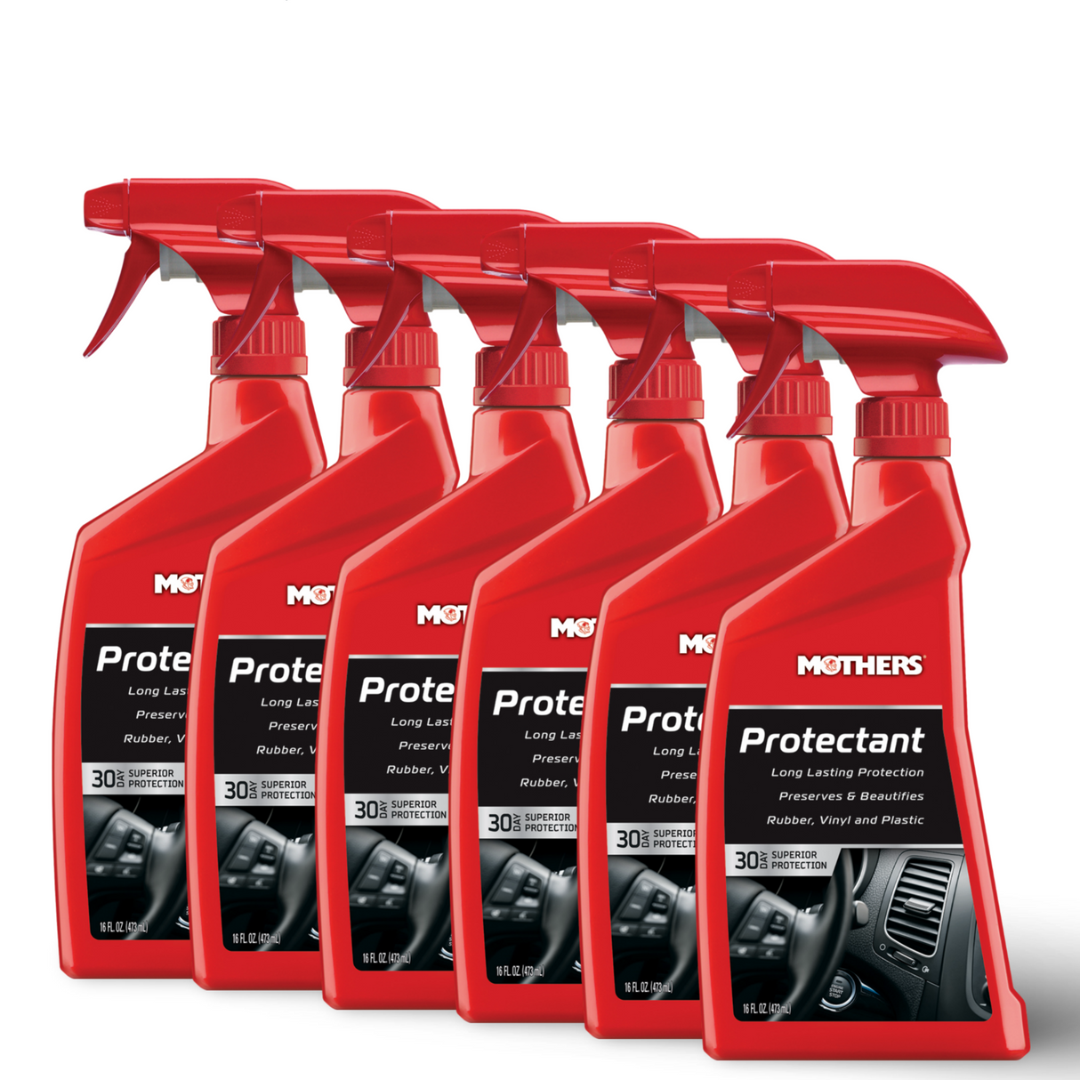 MOTHERS 05316 UV Resistant Protectant 6 PACK - Rubber, Vinyl, Plastic - 16 oz.