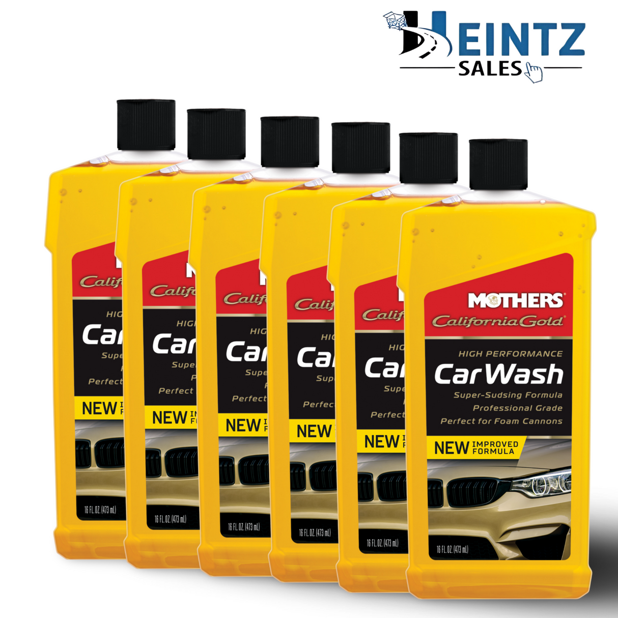 MOTHERS 05600 California Gold Car Wash 6 PACK - Resists water spots - 16 oz.