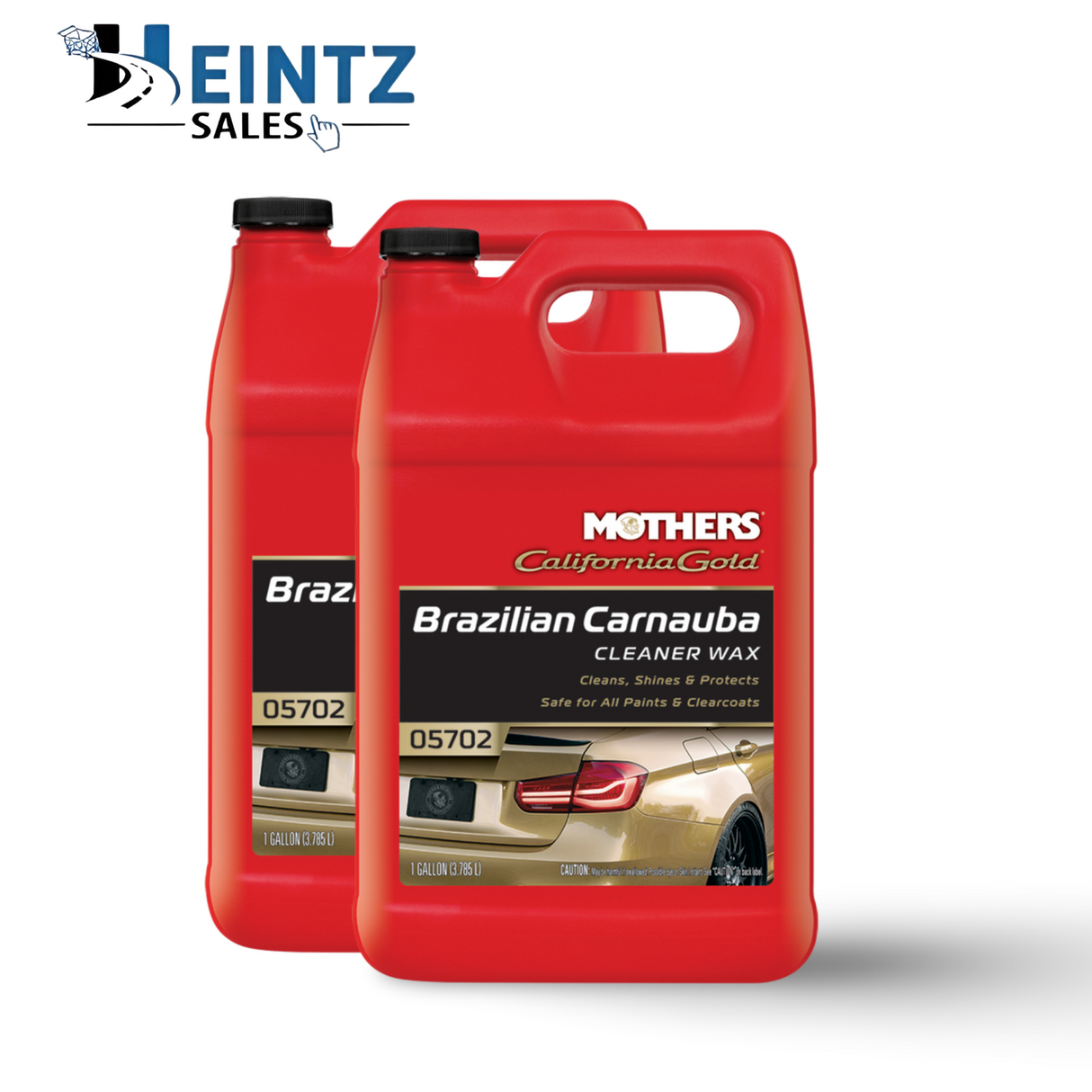 MOTHERS 05702 California Gold Brazilian Carnauba Cleaner Wax 2 PACK - 1 GALLON