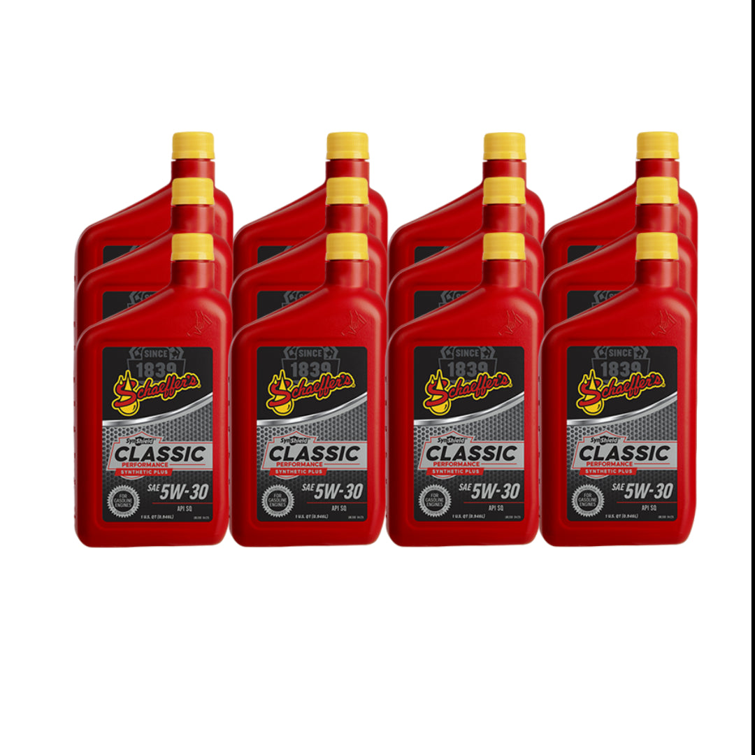 Case of Schaeffer's 4530 SynShield® Classic Performance Synthetic Plus 5W-30 1 qt. Case of 12