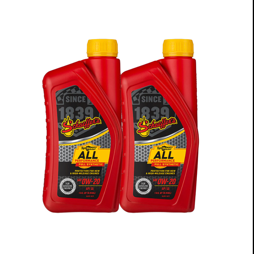 Schaeffer's 6020 SynShield® All Performance Full Synthetic 0W-20 1 qt. 2(Pack)