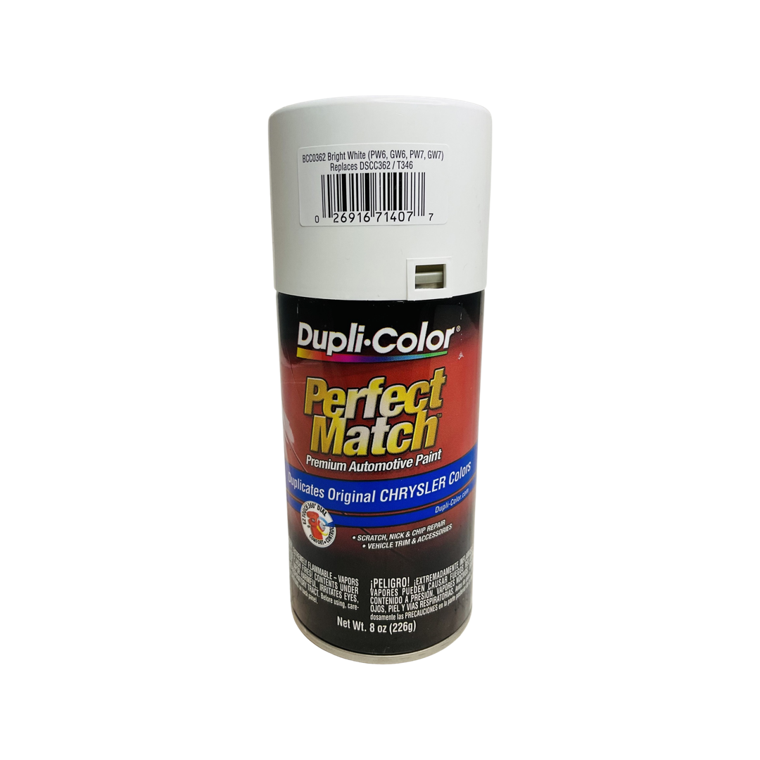 Dupli-Color BCC0362 - 6 Pack Chrysler Bright White Perfect Match Automotive Spray Paint - 8 oz. ea.