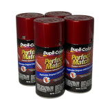 Dupli-Color BCC0412 - 4 Pack Inferno Red Perfect Match Paint - 8 oz. ea.