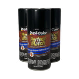 Dupli-Color BCC0427 - 3 Pack Chrysler Brilliant Black Pearl Perfect Match Automotive Spray Paint - 8 oz. ea.