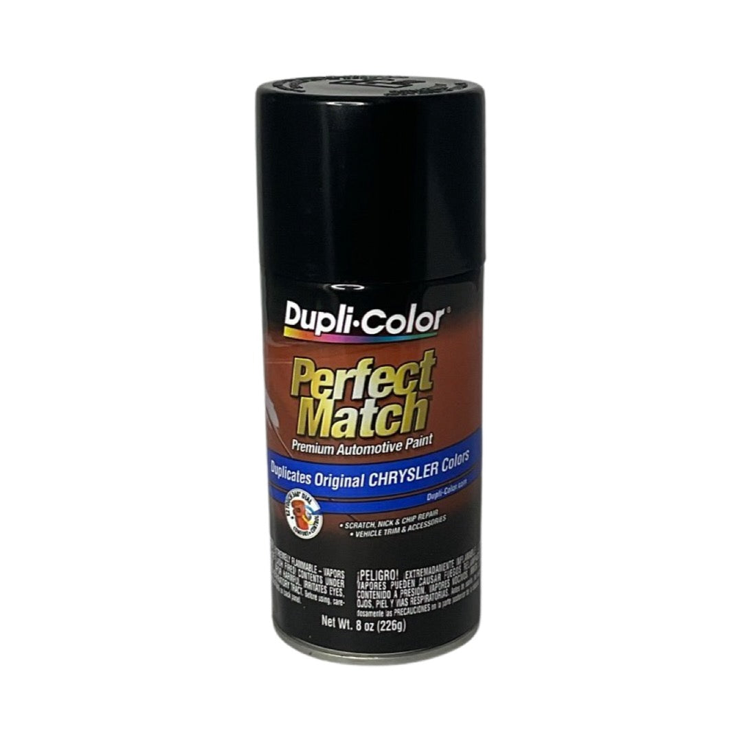 Dupli-Color BCC0427 Chrysler Brilliant Black Pearl Perfect Match Automotive Spray Paint - 8 oz.