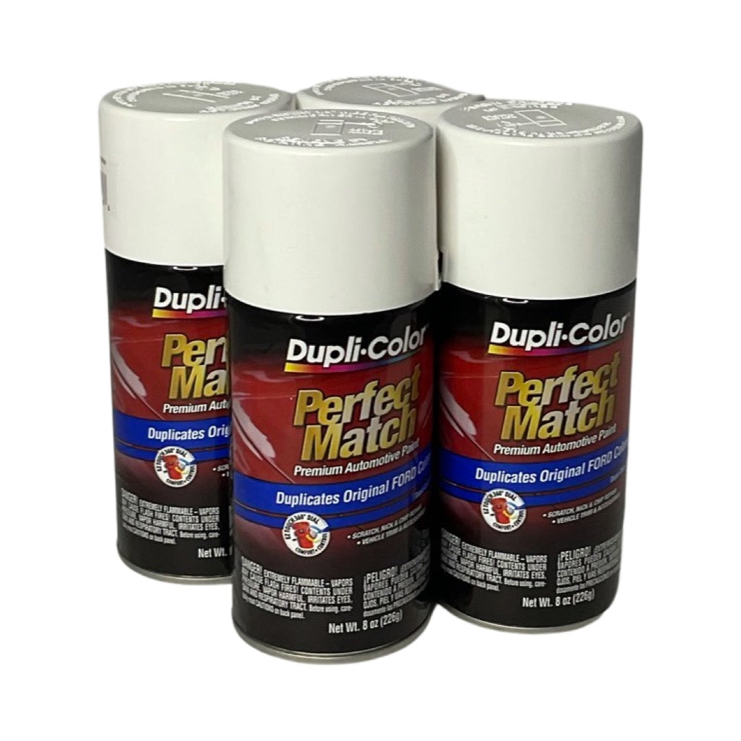 Dupli-Color BFM0335 - 4 Pack Ford Performance White Perfect Match Paint - 8 oz. ea.