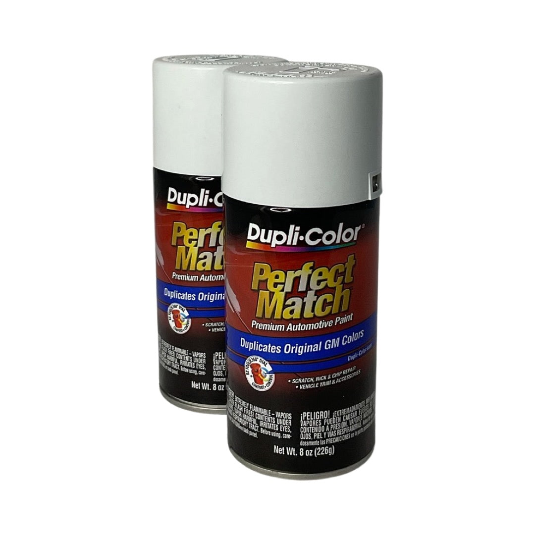 Dupli-Color BGM0433 - 2 Pack GM Bright White Perfect Match Automotive Spray Paint - 8 oz. ea.