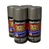Dupli-Color BGM0490 - 4 Pack GM Pewter Metallic Perfect Match Automotive Spray Paint - 8 oz. ea.