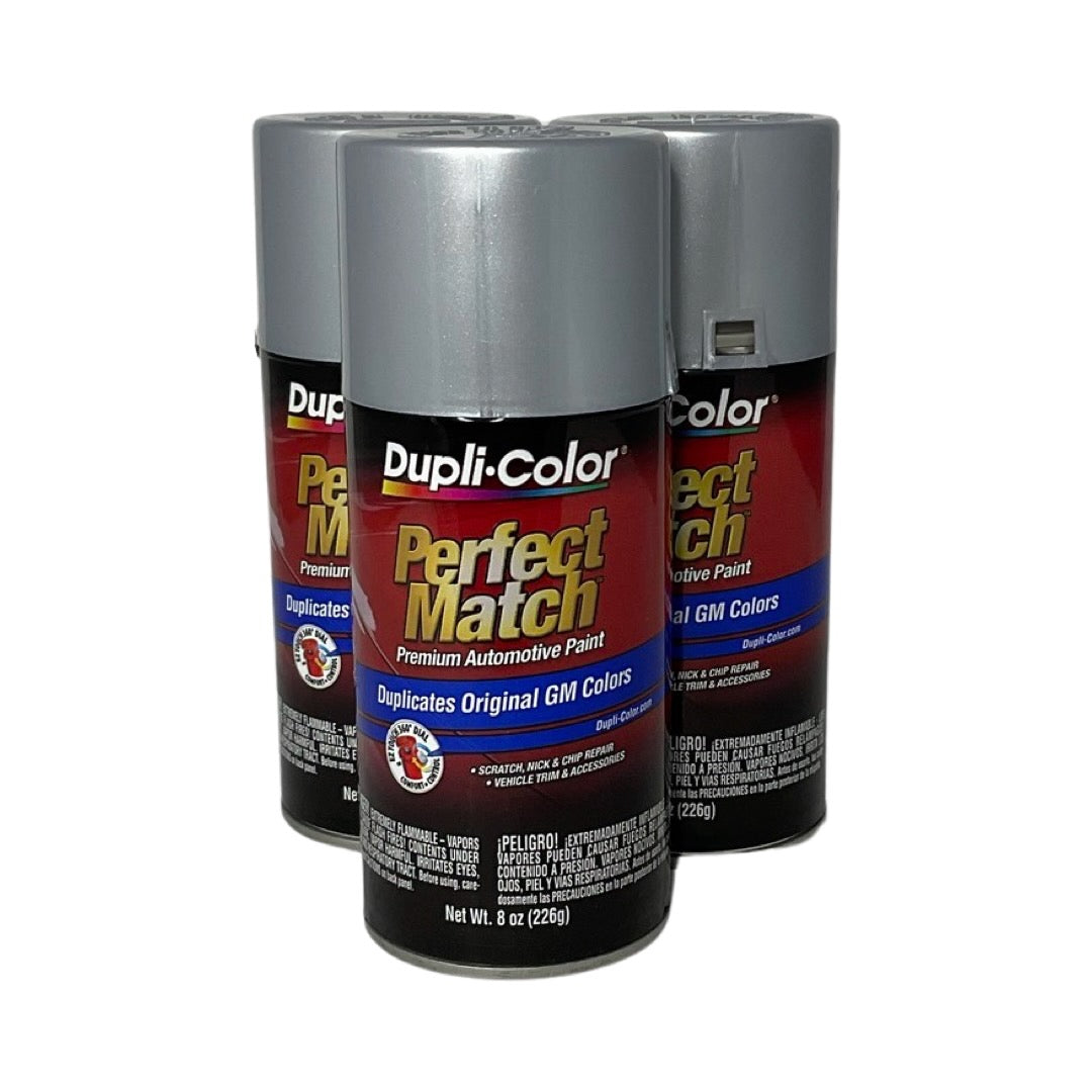 Dupli-Color BGM0508 - 3 Pack GM Ultra Silver Metallic Perfect Match Automotive Spray Paint - 8 oz. ea.
