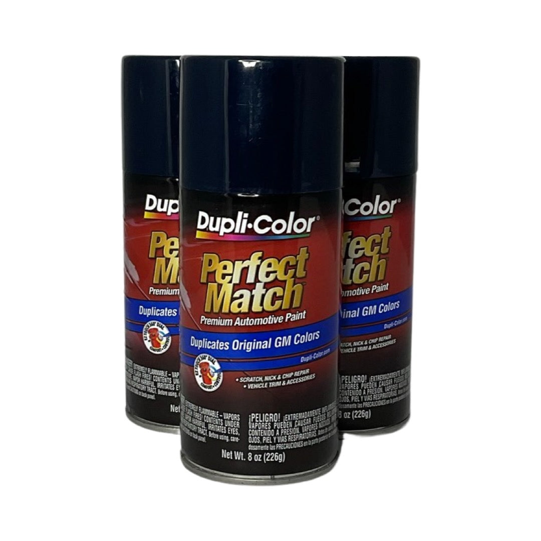 Dupli-Color BGM0541 - 3 Pack Dark Blue Perfect Match Automotive Spray Paint - 8 oz. ea.