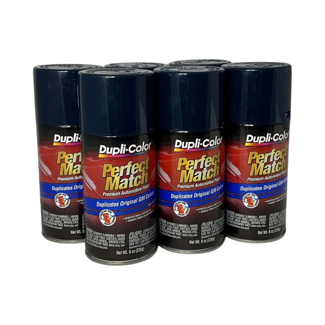 Dupli-Color BGM0541 - 6 Pack Dark Blue Perfect Match Automotive Spray Paint - 8 oz. ea.