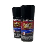 Dupli-Color BHA0941 - 2 Pack Honda Black Metallic Perfect Match Automotive Paint - 8 oz. ea.