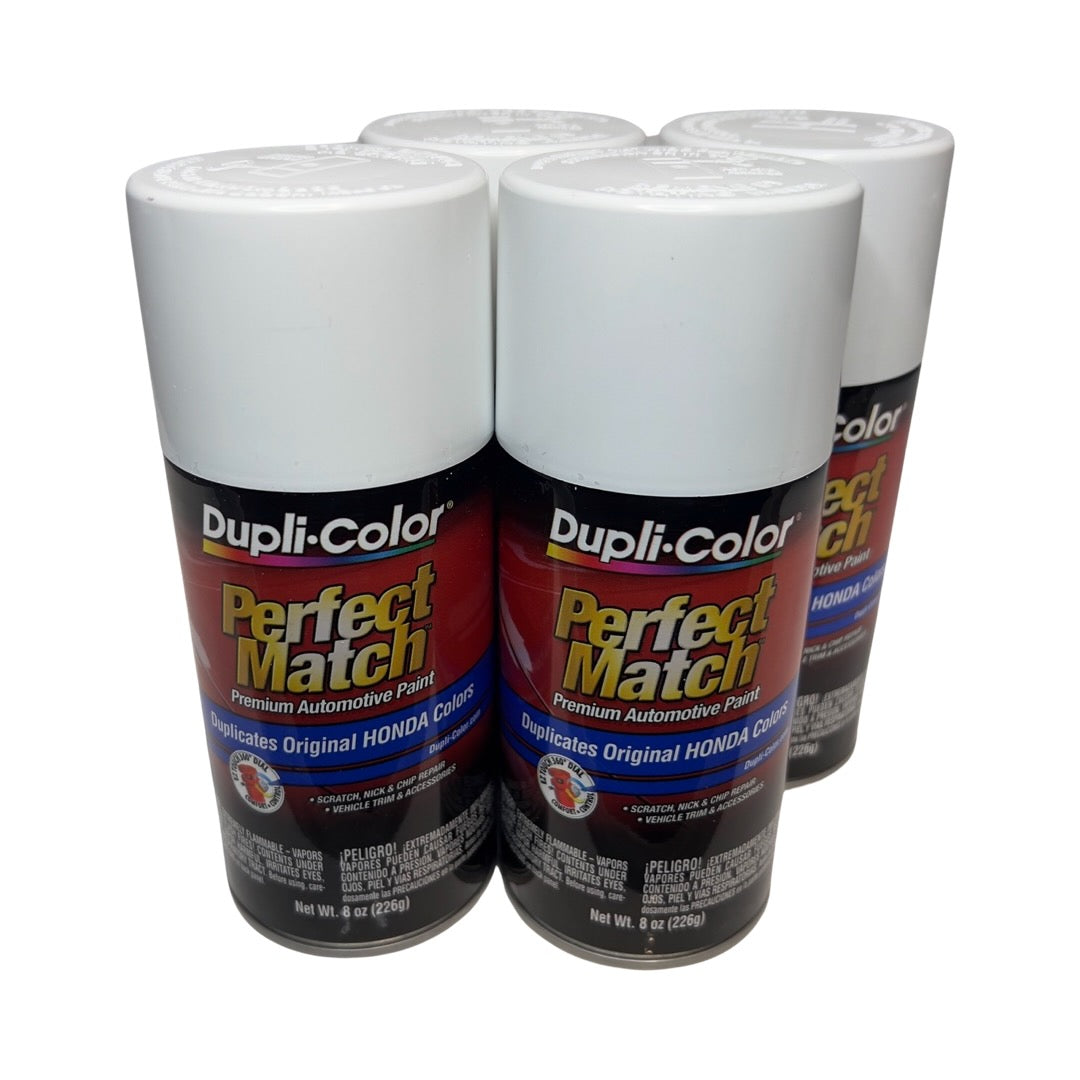 Dupli-Color BHA0978 - 4 Pack Honda Taffeta White Perfect Match Automotive Paint - 8 oz. ea.