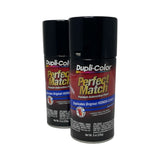 Dupli-Color BHA0982 -2 Pack Honda Nighthawk Black Pearl Perfect Match Automotive Paint - 8 oz. ea.