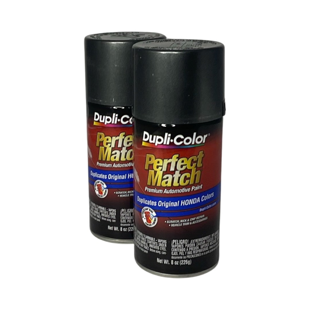 Dupli-Color BHA0990 - 2 Pack Honda Polished Metal Metallic Perfect Match Automotive Paint - 8 oz. ea.