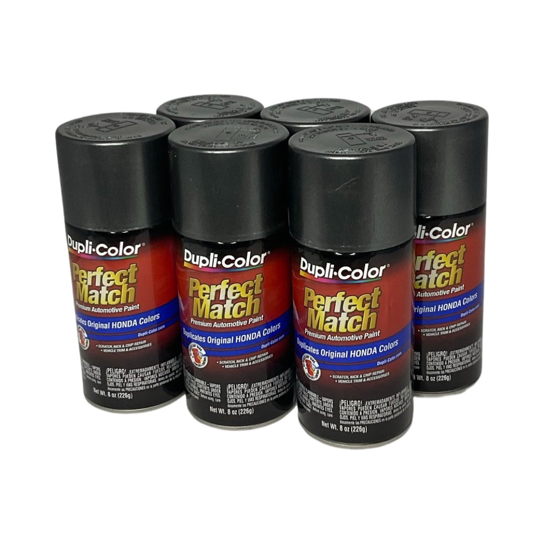 Dupli-Color BHA0990 - 6 Pack Honda Polished Metal Metallic Perfect Match Automotive Paint - 8 oz. ea.