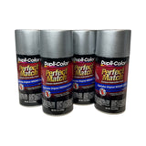 Dupli-Color BNS0601 - 4 Pack Nissan Silver Metallic Perfect Match Automotive Paint - 8 oz. ea.