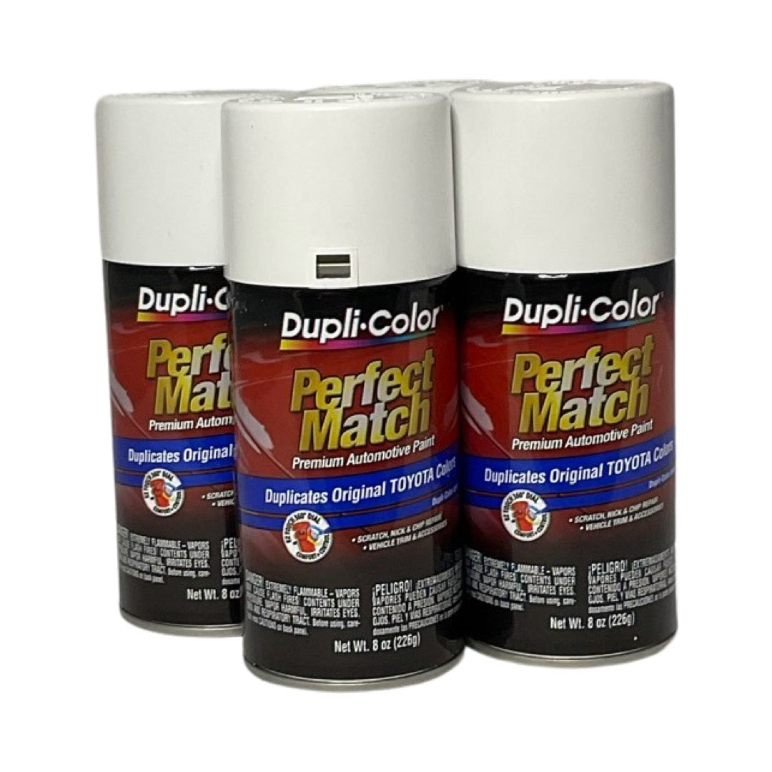 Dupli-Color BTY1556 - 4 Pack Toyota Super White II Perfect Match Automotive Paint - 8 oz. ea.