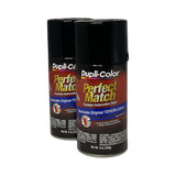 Dupli-Color BTY1566 - 2 Pack Toyota Black Metallic Perfect Match Automotive Paint - 8 oz. ea.