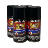 Dupli-Color BTY1566 - 4 Pack Toyota Black Metallic Perfect Match Automotive Paint - 8 oz. ea.
