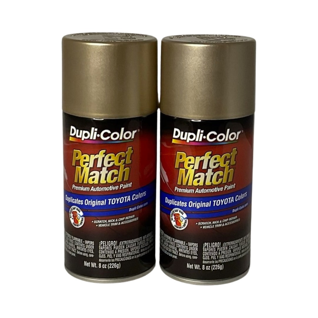 Dupli-Color BTY1610 - 2 Pack Toyota Desert Sand Mica Perfect Match Automotive Paint - 8 oz. ea.