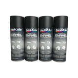 Dupli-Color DA1603 - 4 Pack Semi-Gloss Black Multi-Purpose Acrylic Enamel Paint - 12 oz. ea.