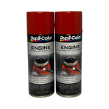 Duplicolor DE1605 - 2 Pack Ford Red Engine Enamel Paint With Ceramic - 12 oz. ea.