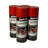 Duplicolor DE1605 - 4 Pack Ford Red Engine Enamel Paint With Ceramic - 12 oz. ea.