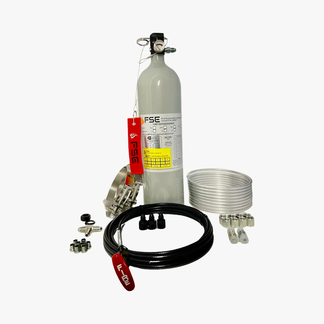 FSE 105111 Fire Suppression Engineering SFI 5lb Circle Track Extinguisher Kit