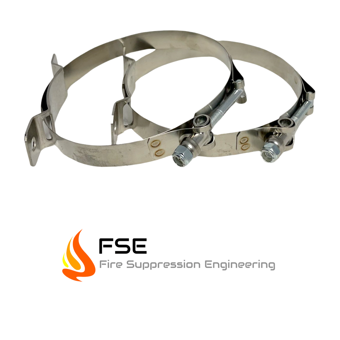 FSE 905-1525 Fire Suppression Engineering 5.25" Clamp/Bracket Mount 10lb bottles