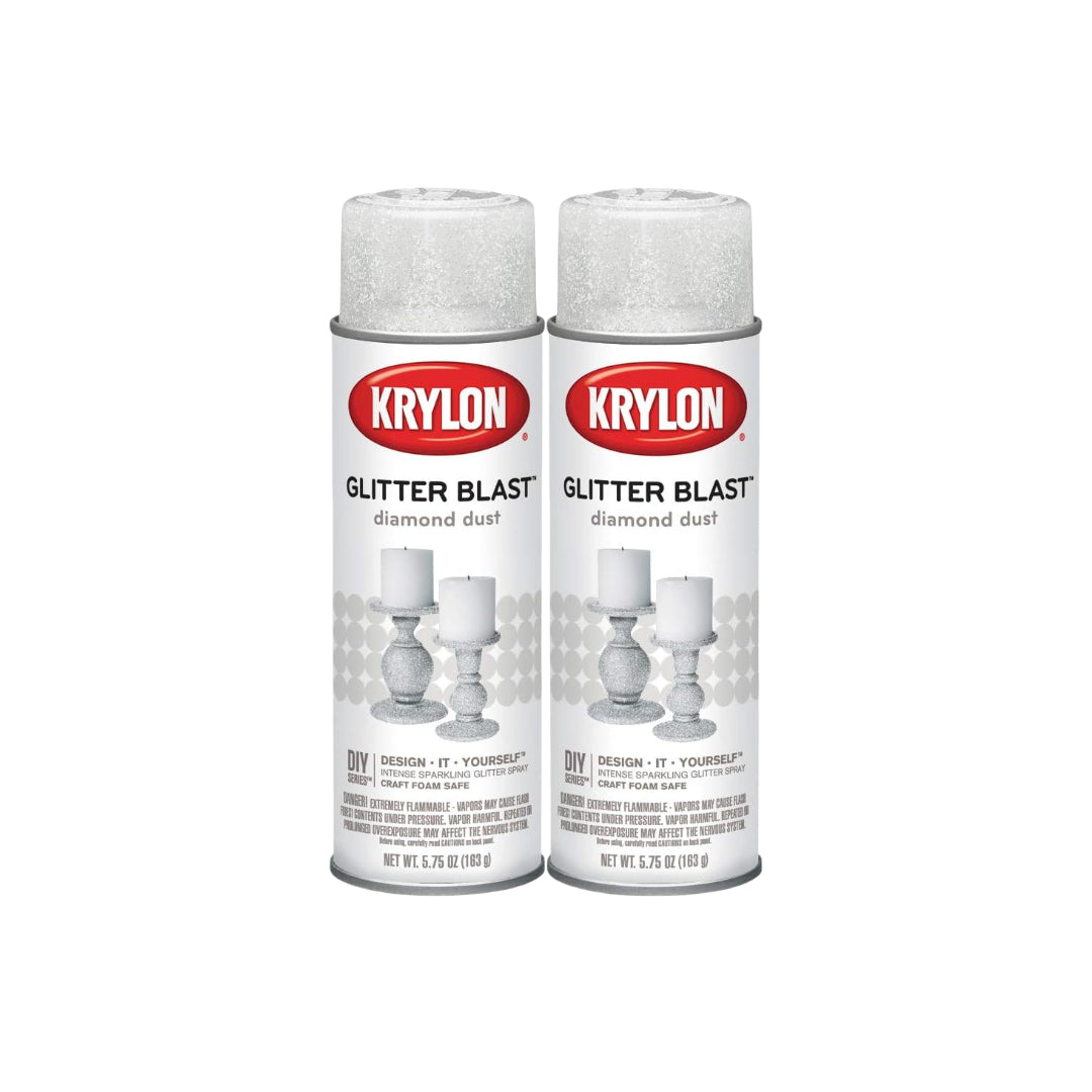 KRYLON 3800 -- Glitter Blast Clear Sealer 6 oz 2 Pack