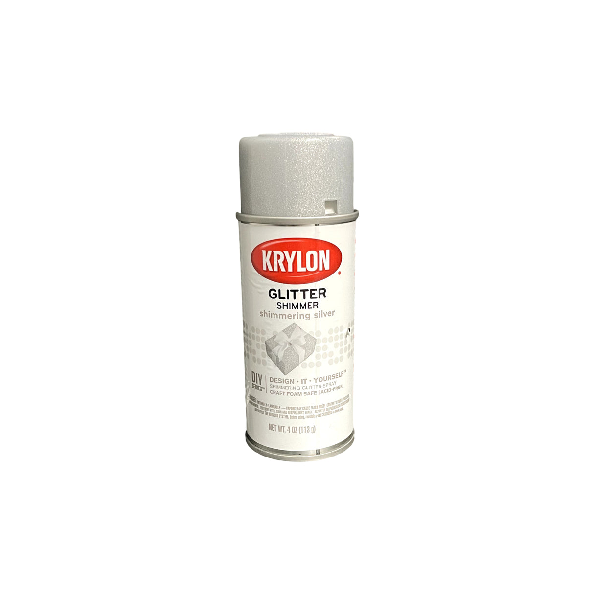 KRYLON 402 -- Glitter Shimmer - Shimmering Silver 4 oz