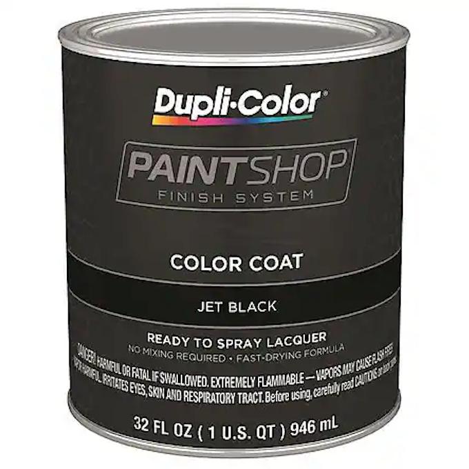 Duplicolor BSP200 Jet Black Color Coat - Paint Shop Finish System - 32 oz