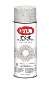 Krylon 18202 Stone Coarse Textured Finish - Charcoal Sand - 12 oz.