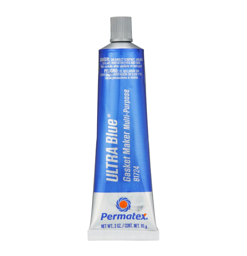 Permatex 81724 Blue RTV Silicone Gasket Maker 3 oz Tube Oil & Temp Resistant