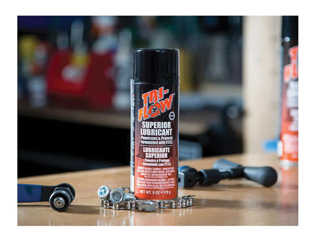 Tri-Flow TF20005 Superior Lubricant Aerosol Spray 6 oz Penetrating Oil Teflon