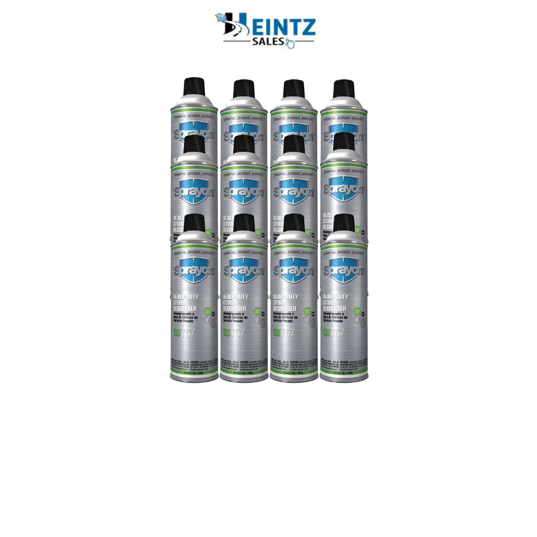Sprayon CD757 Heavy Duty Citrus Degreaser, 16 oz. Aerosol Spray - SC0757000 12 pack